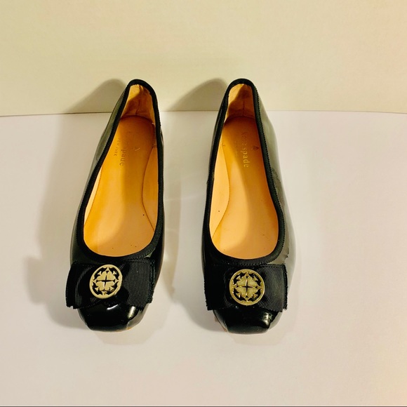 kate spade Shoes - Kate Spade Patent Leather Flats Size 6